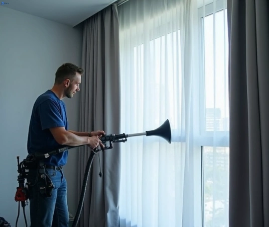 Professional drapes cleaning process tools Matty Curtain Cleaning bella-vista-nsw