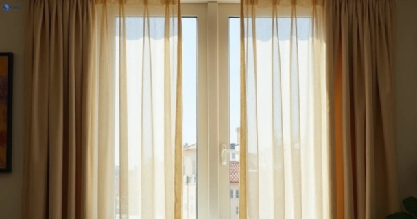 Dull dusty drapes in bella-vista-nsw before professional cleaning